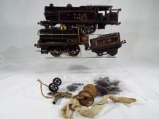 Hornby - two early O gauge tinplate locomotives comprising a clockwork LNER No 2 Special Tank