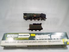 Wren - an OO/HO scale locomotive and tender, 4-6-2 Clan Line Merchant Navy Class op no 35028,