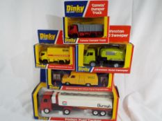 Dinky Die Cast Toys - five models comprising Foden Fuel Tanker # 950,