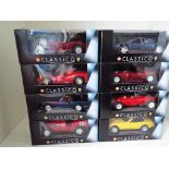 Classico - a complete set of eight diecast model Ferrari racing cars,