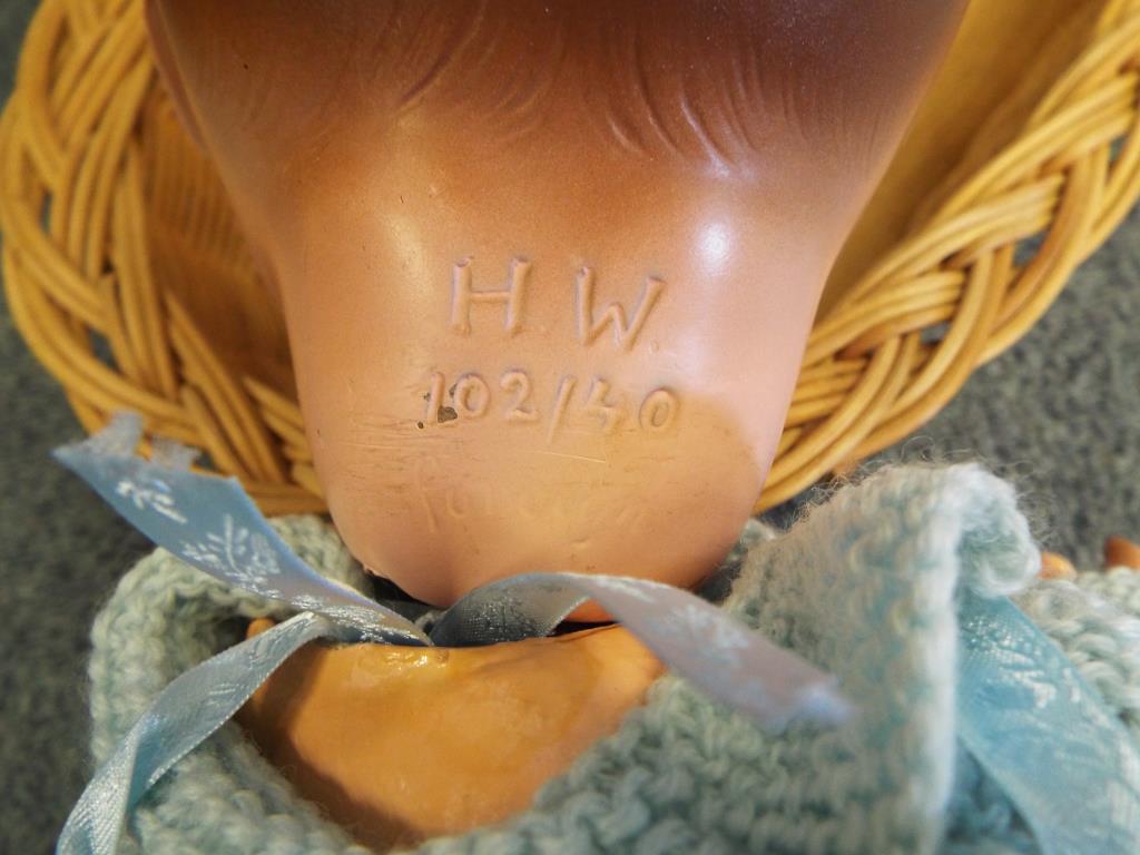 Dolls - an H W Competition doll with sleeping glass eyes, open mouth displaying ceramic front teeth, - Image 2 of 2