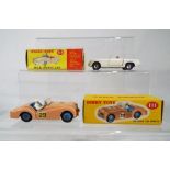 Dinky Toys - # 111 Triumph TR2 Sports, peach coloured body,