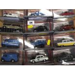 Diecast models - a collection of twelve diecast model motor vehicles to include Corgi Classics