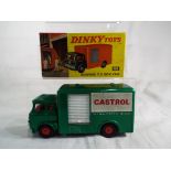 Dinky Toys - Bedford TK Box Van 'Castrol', metallic green body, red interior, red plastic hubs,