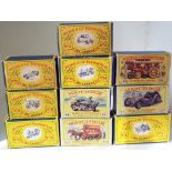 Matchbox Models of Yesteryear early Y series - ten diecast models comprising No.