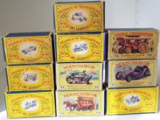 Matchbox Models of Yesteryear early Y series - ten diecast models comprising No.