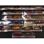 A collection of 21 Dinky Matchbox diecast model motor vehicles,