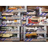 Matchbox - a collection of approximately twenty-one diecast model trucks from the Convoy Collection,
