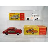 Dinky Toys - Vauxhall Victor Ambulance, white body, blue roof light,
