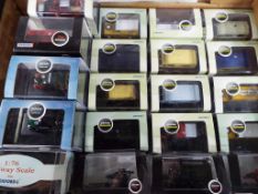 A collection of 45 1:76 scale / OO scale diecast model motor vehicles, predominantly Oxford,