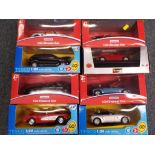 Diecast cars - eight diecast model motor cars predominantly appear mint in excellent plus plus box