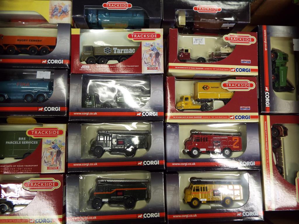 Corgi - a collection of approximately thirty diecast model motor vehicles by Corgi and Trackside