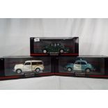 Minichamps Car Collecvtion - three 1:18 scale diecast models, Morris Minor,