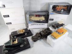 Welly - fifteen 1:24 scale diecast model motor vehicles and similar,