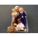 Dolls - a collection of seven dressed dolls to include a Palitoy with sleeping eyes,