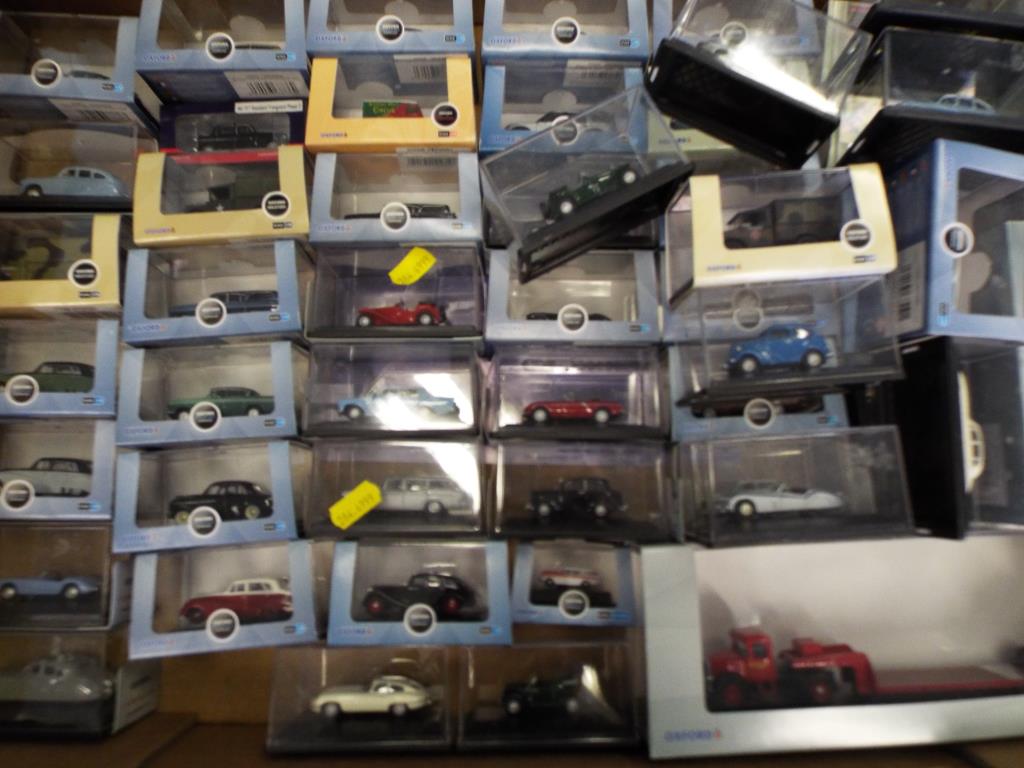 Diecast - a collection of approximately 51 diecast model motor vehicles by Oxford Automobile Co.