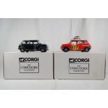 Corgi Concours Collection - two models, Mini Cooper Rally # 99594 and Mini Cooper Saloon # 99595,