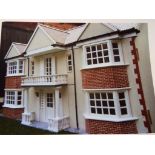 An extremely large and beautifully hand crafted Doll's House, Bespoke and Unique to the Vendor,