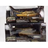 Forces of Valor Combat Proven Machines - two 1:32 scale models, German King Tiger tank,