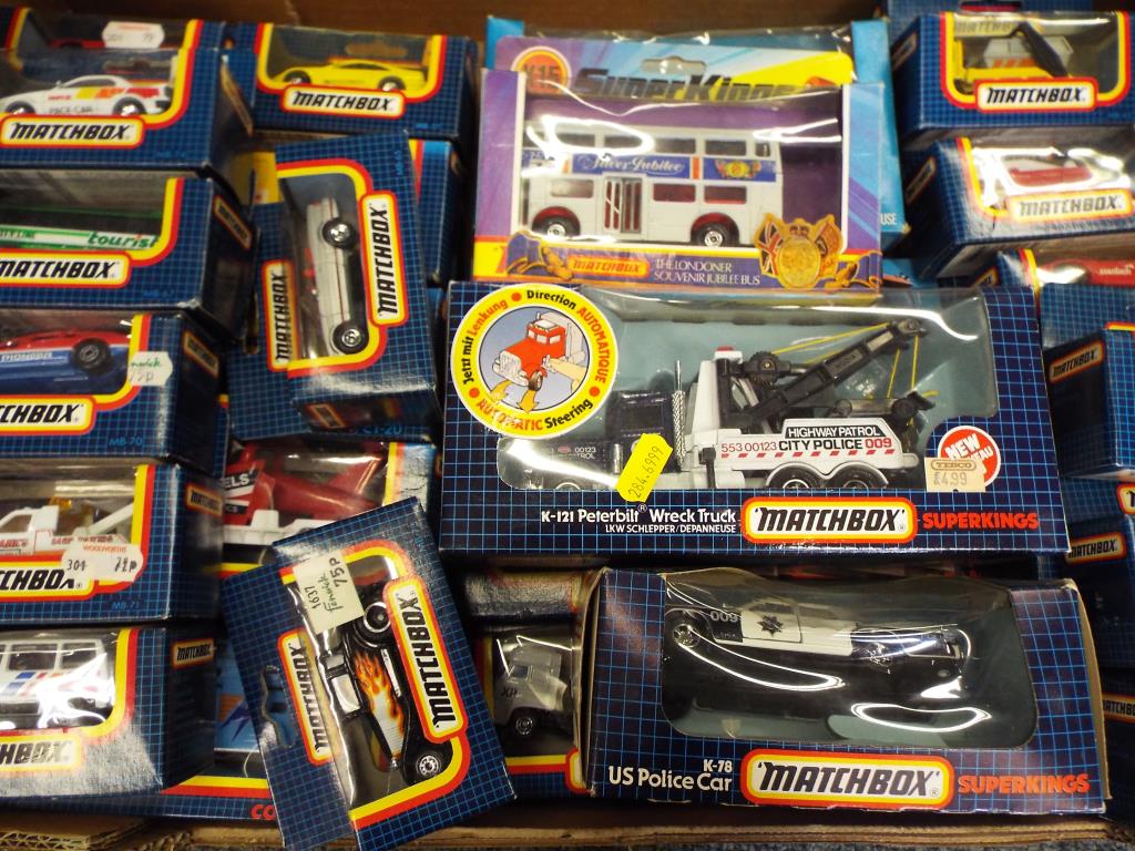 Matchbox - a collection of approximately 38 diecast model motor vehicles by Matchbox to include