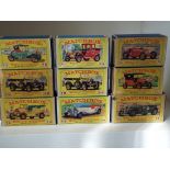 Matchbox Models of Yesteryear Y series - nine diecast models comprising Y-1 model T Ford,