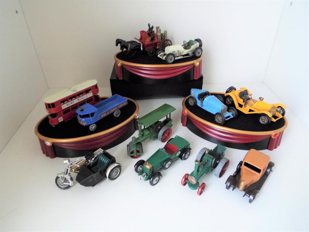 Matchbox Models of Yesteryear - eleven diecast models, Sunbeam motorbike and sidecar,