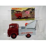 Dinky Toys - Bedford TK Crash Truck, metallic red cab, white back, red interior and hubs, # 434,