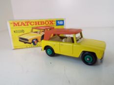 Matchbox by Lesney - a rare Field Car with green hubs # 18,