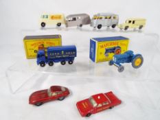 Matchbox - eight early diecast models comprising No 10 Foden Sugar Container, exc in exc box,