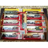 Days Gone Trackside - eleven diecast OO scale models, all tractor, trailer and loads,