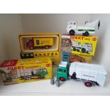 Dinky Toys - Refuse Wagon with fore and aft tipping actions and two dustbins # 978,