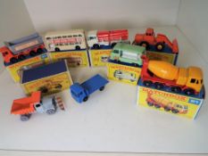 Matchbox by Lesney - eight diecast models comprising Scammell Mountaineer Snowplough # 16,