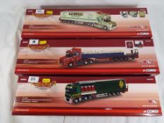 Corgi - three models from the Corgi Hauliers of Renown Series to include CC12823 Scania T Topline