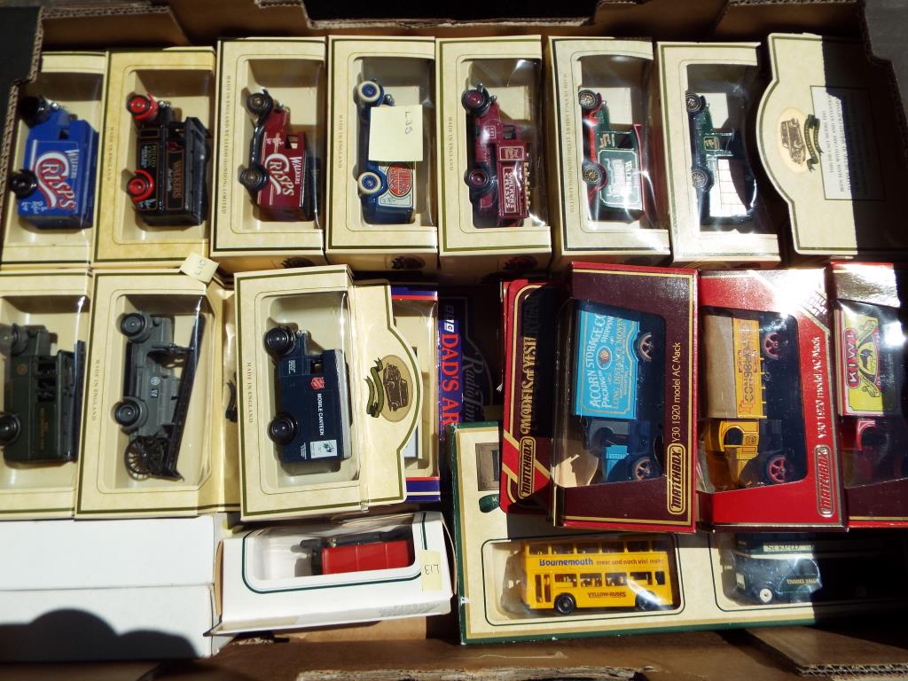 Matchbox Models of Yesteryear and Lledo - approximately 34 diecast model motor vehicles,