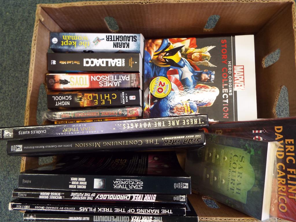 A good lot to include a quantity of Star Trek books to include Star Trek Chronology,