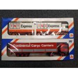 Lions Toys of Holland - two diecast models, TNT Express and Continental Cargo Carriers,