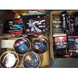 Star Trek - a quantity of Star Trek books, DVDs, games, collector albums, cups,