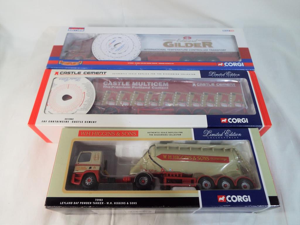 Corgi Collectables - three tractor and trailer units