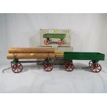 Mamod - A Mamod Lumber Wagon and a Mamod Open Wagon both in original boxes.