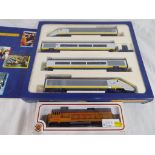 Model railways - a model railways OO gauge Eurostar train set,