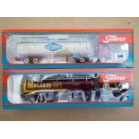 Tekno - Volvo F88 artic tanker 'Nijhof Wassink' and Scania T142H artic tanker 'SVG Melasse',