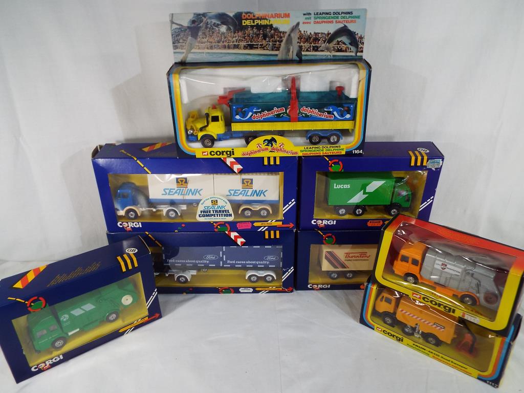 Corgi - a collection of diecast model commercial vehicles comprising # 1109, 1116, 1117, 1164, 1190,