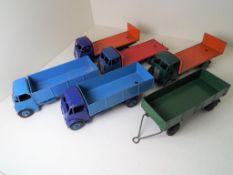 Dinky Supertoys - Guy # 511 dark blue cab and chassis, pale blue back and hubs,