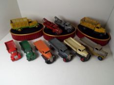 Dinky Toys - a collection of ten early diecast model commercial motor vehicles