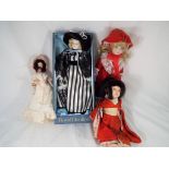 Dolls - a good quality Royal Doulton dressed ceramic doll in its presentation box,