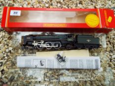 Model Railways OO Gauge - a Hornby steam locomotive and tender 4-6-2 Spitfire,