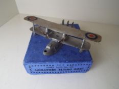 Dinky Toys - the Short Singapore III Flying Boat # 60h cast silver fuselage with silver tinplate