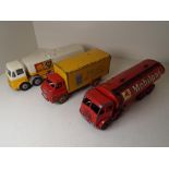 Dinky Supertoys - a Foden Tanker, Mobilgas # 504 red with red hubs, ca 1950s, g in ab,