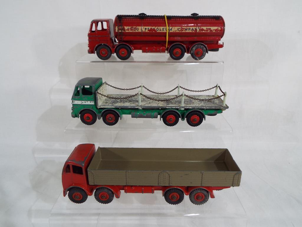 Dinky Toys - A Leyland Octopus Tanker in red with red hubs, ESSO decals # 943, g in ab.