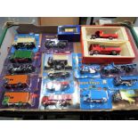 Base Toys - 16 1:76 scale diecast model motor vehicles mint in blister packs and a Corgi limited